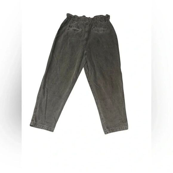 NWT women’s FREE PEOPLE BOHO moss green Margate Pleated Trouser SIZE large - Picture 5 of 8